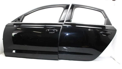 2012-2018 AUDI A6 S6 FRONT REAR LEFT DOOR SET OEM BLACK W/GLASS #2534,2535 - Изображение 1 из 4