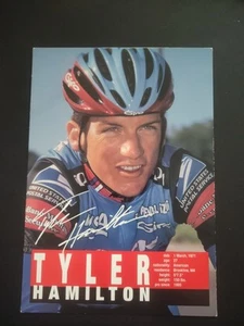 CYCLIST - TYLER HAMILTON CARD. - Picture 1 of 2