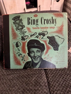 Bing Crosby Favorite Hawaiian Songs Volume One 5 Record Set 1946 Decca Foto 1 de 4