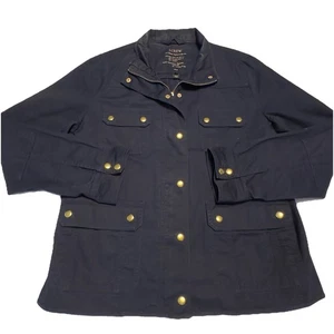 Chaqueta de Campo JCrew Mujer Grande Azul Marino Relajarse Novio Granero Aire Libre Academia Preppy - Imagen 1 de 10