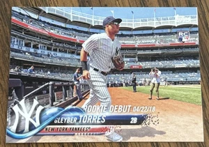 2018 Gleyber Torres Topps Rookie Debut Rookie Card RC! STAR!! - Bild 1 von 7
