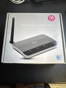 AT&T Wireless Home Phone Base Model WF720 Black Never Used Missing Backup Batery - Zdjęcie 1 z 5
