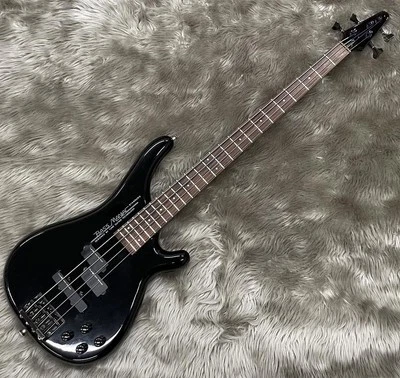 Electric Bass Guitar TUNE MANIAC STANDARD TBJ1 Black Made in Japan 4 String USED - Image 1 of 4