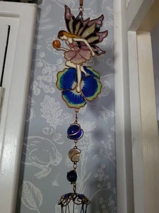 BNWT Glass Fairy Wind Chime - Picture 1 of 6