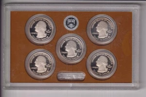 2015 UNITED STATES MINT NATIONAL PARKS QUARTERS PROOF COIN SET .25¢ COINS NO BOX - Picture 1 of 2