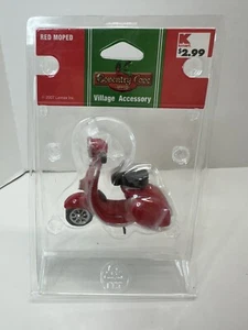 2007 Lemax Christmas Village Red Moped Accessory - Picture 1 of 2