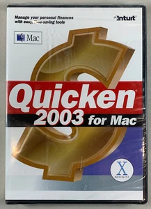 NEW SEALED Intuit Quicken 2003 for Mac OS X Software Disc CD - Picture 1 of 3