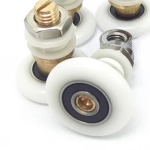 4 Pcs Bathroom Pulley Shower Screen Wheels Door Parts Kit Rollers - Bild 1 von 12