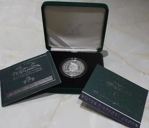 2000 CENTENARY, PIEDFORT £5 SILVER PROOF COIN. FIVE POUNDS CROWN + BOX & CERT. - Picture 1 of 3