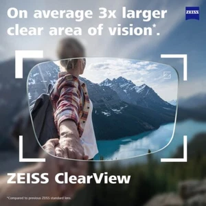 Reglaze Glasses ZEISS  ClearView 1.5 index Lenses +  DuraVision Platinum UV - Picture 1 of 5
