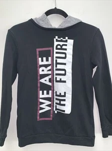 Art Class “We Are The Future” Black Long Sleeve Hooded Shirt Size L (12/14) - Picture 1 of 4