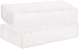 Whitmor Clear Vue Boot Box - Heavy Duty Stackable Boot Storage - (Set of 2) - Picture 1 of 12