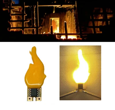 Flacker LED Flackerlicht Flammenimitation Brandflackern Feuer  H0, TT, 0, G, 1 - Bild 1 von 3