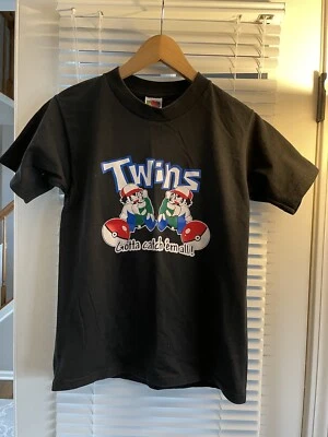 Pokemon Boys Vintage 2000 T-Shirt Ash Twins Catch em All Shirt Size 14/16 - Image 1 of 3