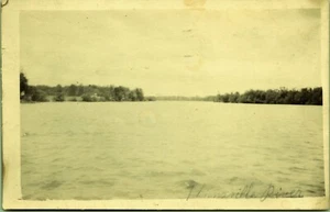Postal con foto real RPPC Thiensville River Wisconsin a la señora O Hartig 1913 - Imagen 1 de 2