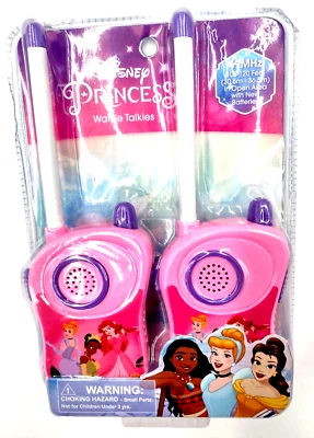 Walkie Talkies Princesa Disney Funciona con Pilas Ariel Cenicienta Tiana Niña Juguetes Foto 1 de 4