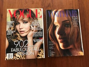 Vogue Magazine and Vanity Fair Jennifer Lawrence Iconic Magazine Covers (2) - Picture 1 of 1