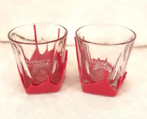 Juego de vasos de vidrio rojo Pentágono cera goteo rocas de whisky marca de fabricantes - Imagen 1 de 21