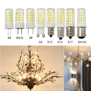 5~10x Dimmable G4 GY6.35 G8 G9 E12 E14 E17 BA15d LED Bulbs Chandelier Lamp Light