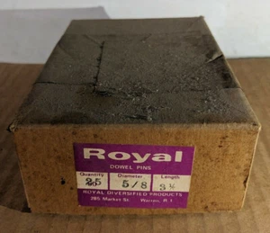 25 Stück - 5/8 Zoll x 3-1/2 Zoll Royal Dübelstifte legierter Stahl - Bild 1 von 3