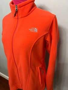 North Face Women's Fleece Full Zip Solid Rambutan Pink Chiara Jacket NWT SZ L - Picture 1 of 5