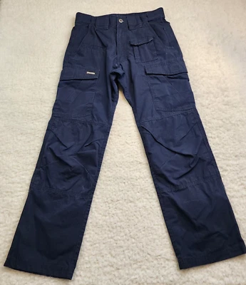 Blackhawk 战术裤男式 28 x 30 海军蓝 EMS 警察货物弹力 — 第 1/4 张图片