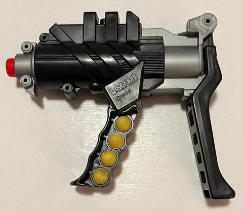 Vintage - Larami 1986 - Commando Strike Force Avenger Toy Gun w/Rubber Bullets Cover