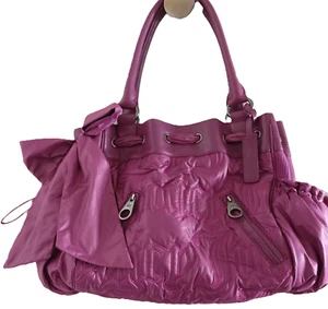 Juicy Couture Purse Y2K Purple Ribbon Bow Vintage Juicy Daydreamer RARE - Picture 1 of 9