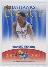 2013 Upper Deck University of Kansas Jayhawks Legacy Wayne Simien #JL-26
