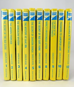 Nancy Drew Books 1 - 12 Lot of 10 Flashlight Series Hardcover MISSING 7 and 11 - Picture 1 of 20