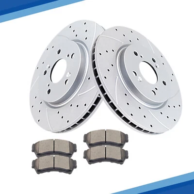 Rotores delanteros perforados pastillas de freno de cerámica para Mazda 6 Fusion 2006-2010 2013 kits Foto 1 de 4