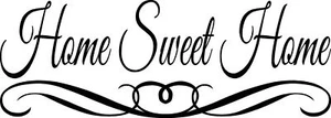 HOME SWEET HOME Vinyl Wall Art Quote Decal Words Lettering Design Decor 36" - Picture 1 of 1