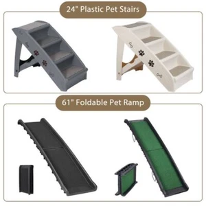 Rampa per scale per cuccioli di animali domestici portatile più dimensioni rampa per auto scala per uso animale domestico - Foto 1 di 48