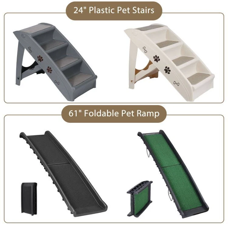 Múltiples Tamaños Mascotas Perros Escaleras Portátil Coche Rampa Escalada Hogar para Uso de Mascotas Foto 1 de 1
