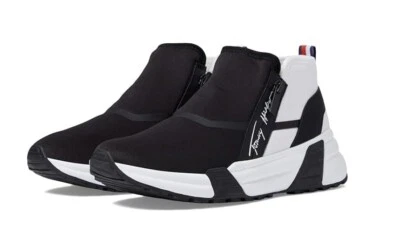 Tommy Hilfiger Morney Zapatilla Deportiva de Plataforma Alta en Azul Marino Zapatos para Mujer Foto 1 de 3