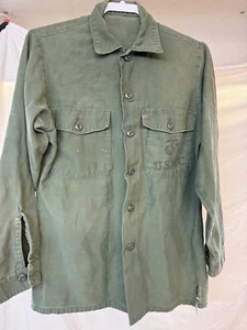 Vietnam Era USMC OG-107 Fatigue Shirt 15 x 23 Chest Is Appox 42 - Picture 1 of 6