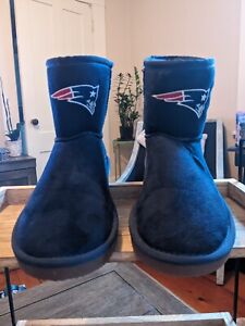 New England Patriots Cuce Women's The Rookie Mini Boots - Navy Size 8 NWOT