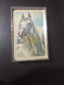 vintage playing cards in box horse head palamino blue horse dunno animal pet - Bild 1 von 7