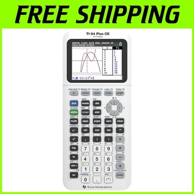 TI-84 Plus  Calculator - White, Color Graphing - Image 1 of 4