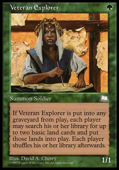 Veteran Explorer - Medium Play MTG Weatherlight - Image 1 of 1