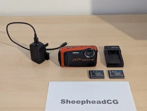 Fujifilm Finepix XP90 Digital Compact Camera Orange + Charger/2Batts - REPAIRS! - Picture 1 of 23