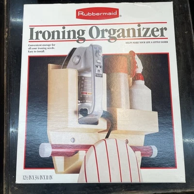 Rubbermaid IRONING ORGANIZER Vintage Wall Mount Holder #2329 Almond 1980’s - Image 1 of 2