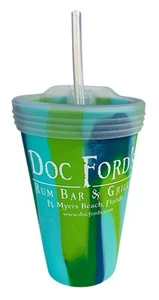 Vaso de silicona Silipint DOC FORD’S Ft Myers Beach FL Bar & Grille 16 OZ - Imagen 1 de 9