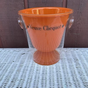 Veuve Clicquot Französischer Champagner Acryl Trendy Orange Eiskübel Kühler - Bild 1 von 4
