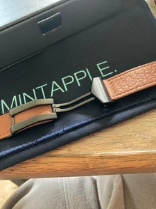 Apple Watch Strap Mintapple top grain leather, black fittings 38/40/41mm bnib - Picture 1 of 7