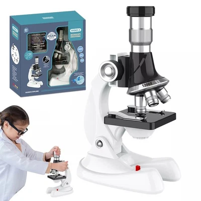 Microscope-100-1200X Magnification,Biological Educational Microscope for Student - Image 1 of 4