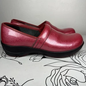 Sanita Greta Clog Pink Raspberry Patent Leather Slip On Size US 9 EU 40 - Picture 1 of 10