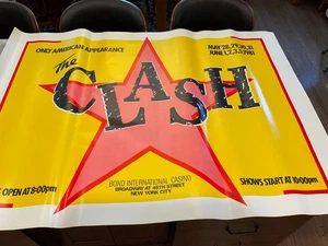 THE CLASH 1981 ORIGINAL BOND BROADWAY NYC KONZERT POSTER TOP - Bild 1 von 3