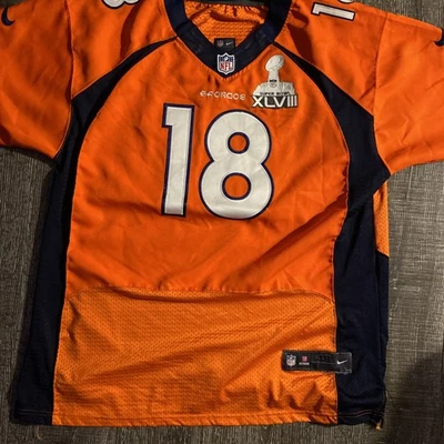Camiseta deportiva cosida Nike réplica del Super Bowl 48 de los Denver Broncos Peyton Manning talla 48 XL Foto 1 de 4