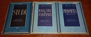 CHOPIN STUDIEN BALLADEN UND FANTASIE IMPROMPTUS IMPROVISI PARTITUR KLAVIER KURVEN - Bild 1 von 4